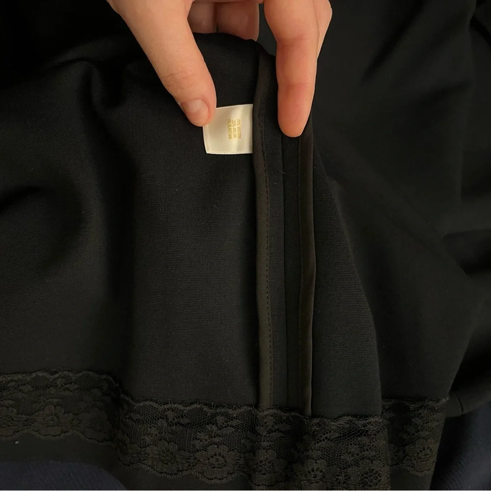 Kate Spade Black Pleated Sheath Midi Dress